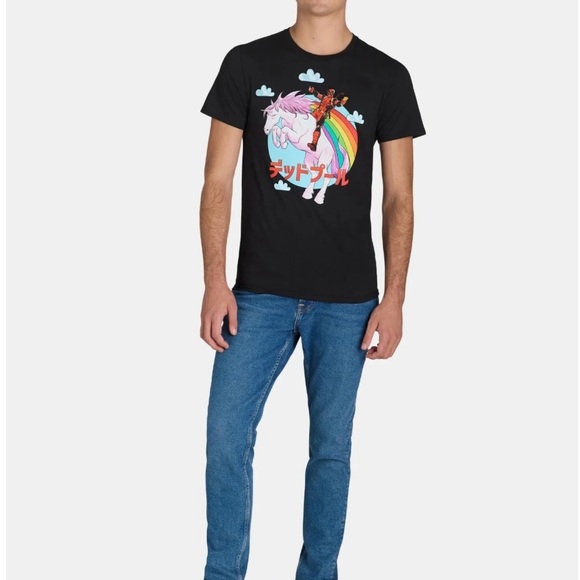 Deadpool Unicorn Men’s & Big Men's Graphic Tee Shirt - Picture 5 of 6